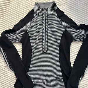 lululemon athletica define Black and Gray Striped jacket